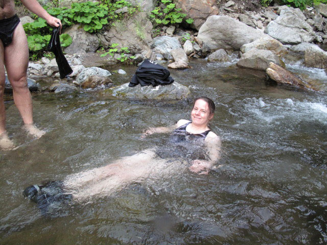 Daniela in der Wöllaschlucht (15. Juli)