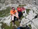 Daniela, Martin und Erich auf der Kleinen Laserzwand, 2.568 m (13. Juli)