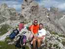 Erich, Daniela und ich auf der Kleinen Laserzwand, 2.568 m (13. Juli)