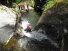 Brigitte, Gunther, Claudia, Elke, Helmut und Doris in der Wöllaschlucht (15. Juli)