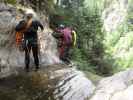 Erwin und Helmut in der Wöllaschlucht (15. Juli)