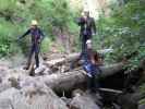 Günther, Erwin und Daniela in der Wöllaschlucht (15. Juli)