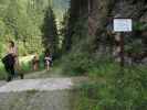 Claudia, Doris, Brigitte und Daniela in der Wöllaschlucht (15. Juli)