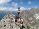 Daniela, Stephan und ich auf der Kleinen Teplitzer Spitze, 2.450 m (16. Juli)