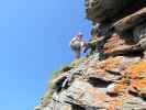 Falken-Klettersteig: Christoph nach der Verschneidung (17. Juli)