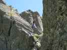 Falken-Klettersteig: Peter auf der Seilbrücke (17. Juli)