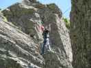 Falken-Klettersteig: Peter auf der Seilbrücke (17. Juli)