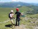 Falken-Klettersteig: Christoph und Peter beim Ausstieg (17. Juli)