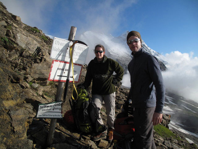 Daniela und Norbert auf Weg 727 am Remsschartl, 2.671 m (26. Juli)