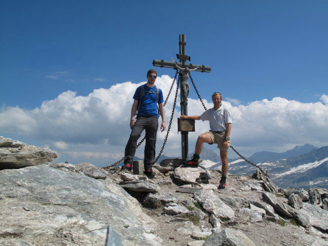 Norbert und ich am Fürlegg-Nordgipfel, 2.924 m (2. Aug.)