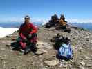 Michael, ?, ?, Paul, Hubert und ? am Johannisberg, 3.453 m (29. Juli)