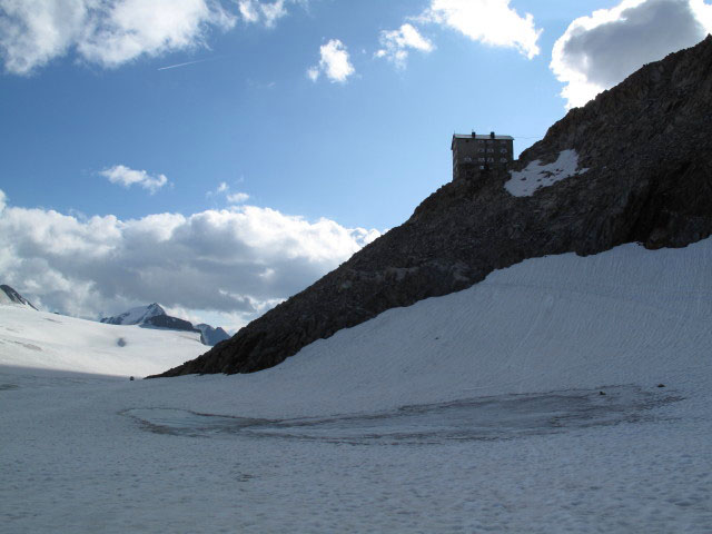 Brandenburger Haus vom Kesselwandjoch aus (15. Aug.)