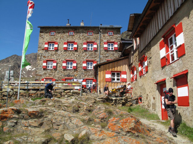 Reinhard und Anke bei der Breslauer H&uuml;tte, 2.844 m (17. Aug.)