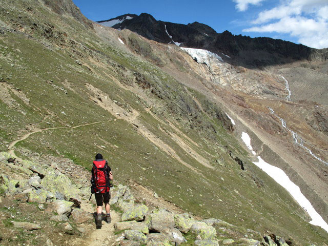 Anke zwischen Breslauer Hütte und Rofenbach (17. Aug.)