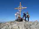 Ich, Daniela, Anke, Reinhard und Erich am Vorgipfel der Weißseespitze (16. Aug.)