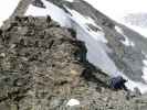 Anke und Reinhard zwischen Vorderer Hintereisspitze und Kesselwandjoch (16. Aug.)