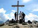 Anke, ich und Reinhard am Wilden Mannle, 3.023 m (17. Aug.)