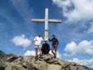 Ich, Reinhard und Anke am Wilden Mannle, 3.023 m (17. Aug.)