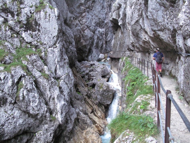 Andreas in der Höllentalklamm