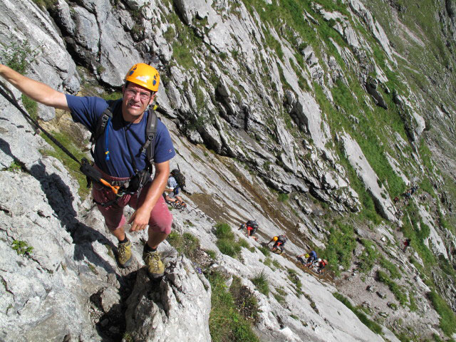 Andreas zwischen H&ouml;llentalanger und Brett