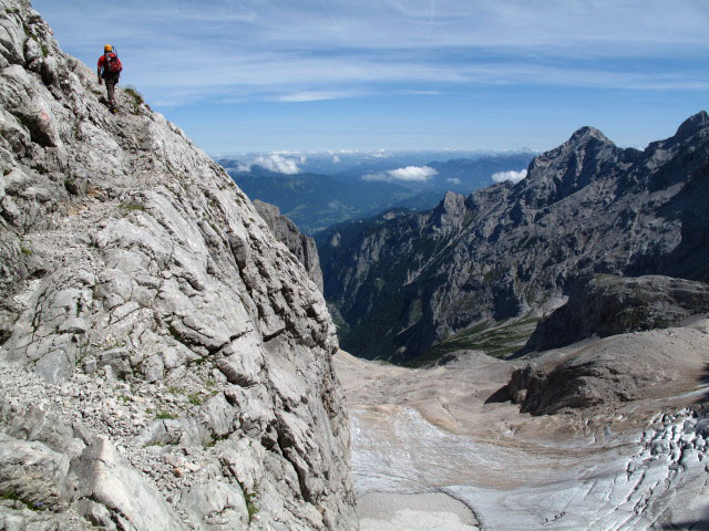 Höllental-Klettersteig: Axel nach dem Einstieg