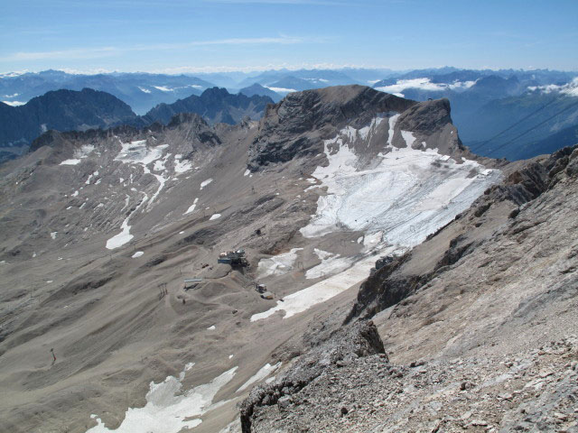 Zugspitzplatt vom H&ouml;llental-Klettersteig aus