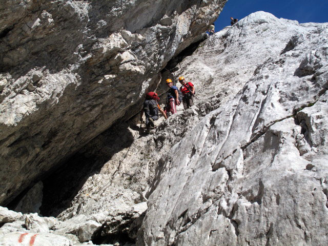 Stopselzieher-Klettersteig: Erhard, Andreas und Axel