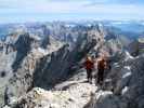 Höllental-Klettersteig: Axel und Erhard im Ausstieg