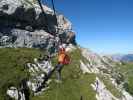 Mauerläufer-Klettersteig: Erhard auf der Seilbrücke