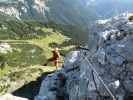 Mauerläufer-Klettersteig: Andreas vor der Seilbrücke