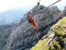 Mauerläufer-Klettersteig: Andreas auf der Seilbrücke