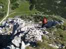 Mauerläufer-Klettersteig: Erhard im Ausstieg