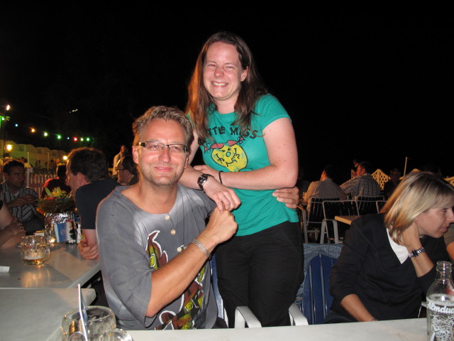 Michael, Daniela und Sabine im Strandcafe