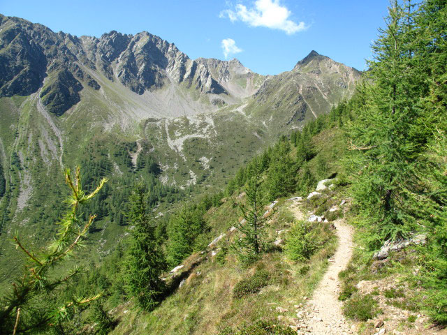 Heinrich-Hecht-Weg zwischen Mäuerle und Salzkofelhütte (1. Sept.)