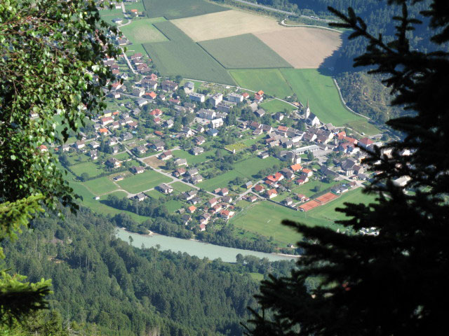 Sachsenburg vom Sachsenweg aus (1. Sept.)