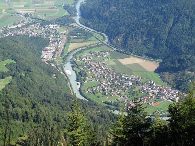 M&ouml;llbr&uuml;cke und Sachsenburg vom Sachsenweg aus (1. Sept.)