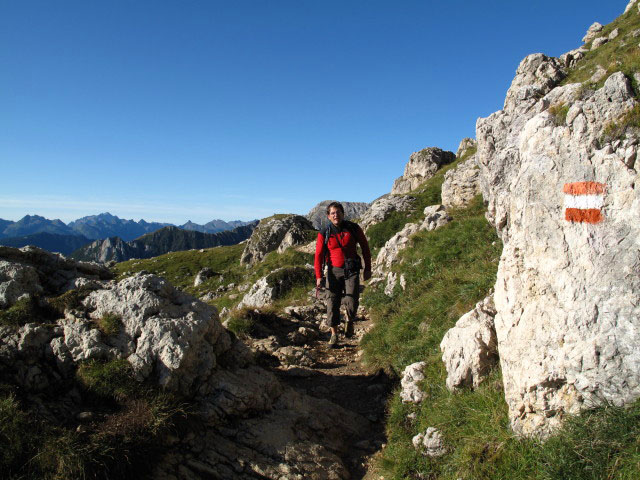Axel am Hirzelweg zwischen Monomento a Christomanos und Rotwandh&uuml;tte