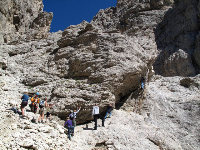 Weg 551 zwischen Vajolonpass und Weg 549