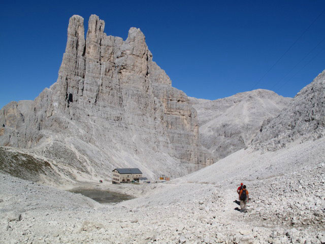 Andreas und Axel auf Weg 542 zwischen Santnerpass-H&uuml;tte und Gartlh&uuml;tte