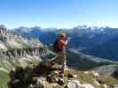 Andreas zwischen Masare-Klettersteig und Rotwand-Klettersteig