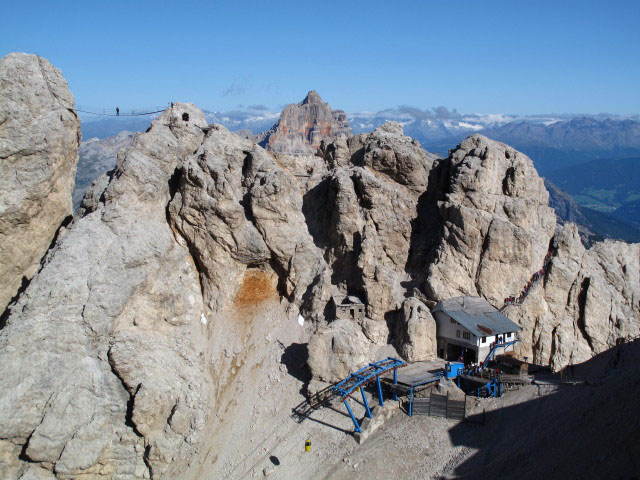 Forcella Stounies von der Via Ferrata Mario Bianci aus