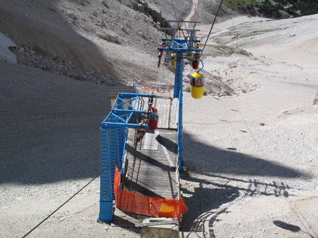 Mittelstation der Seilbahn Son Forca - Stounies