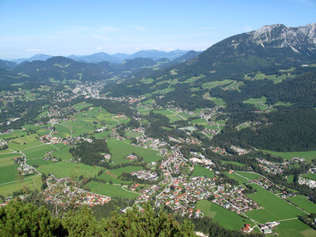 Sch&ouml;nau vom Gr&uuml;nstein-Klettersteig aus