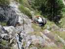 Grünstein-Klettersteig: schwierige Variante