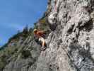 Grünstein-Klettersteig: Andreas und Axel in der schwierigen Variante