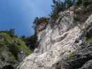 Grünstein-Klettersteig: Axel in der schwierigen Variante