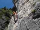 Grünstein-Klettersteig: Andreas in der schwierigen Variante