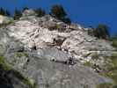 Grünstein-Klettersteig: schwierige Variante