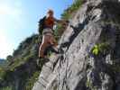 Grünstein-Klettersteig: Andreas in der Isidor-Variante