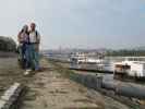 Daniela und ich neben der Donau zwischen Árpádbrücke und Margaretenbrücke (13. Sept.)